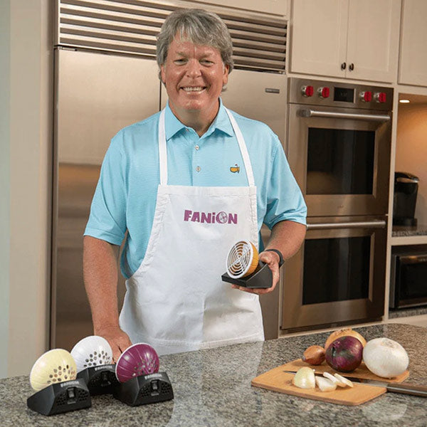 Founder Glenn using the Fanion while cooking